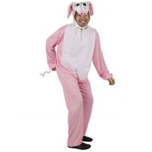 Déguisement Cochon Rose Adulte - Thème: Déguisements Par Lettre - Couleur: Rose - Taille: M / L