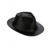 Chapeau Pailleté Noir Adulte - Thème: Couleurs - Couleur: Noir - Taille: Taille Unique