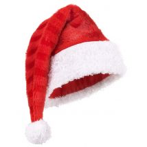 Bonnet Père Noël Rayures - Thème: Couleurs - Couleur: Rouge - Taille: Taille Unique
