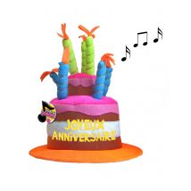 Chapeau Anniversaire Musical - Thème: Humour - Couleur: Multicolore - Taille: Taille Unique