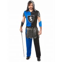 Déguisement Chevalier Bleu Homme - Thème: Médiéval - Couleur: Bleu - Taille: L