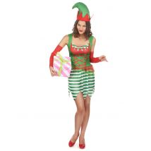 Déguisement Elfe Femme - Thème: Elfe Et Lutin - Couleur: Vert - Taille: M
