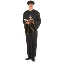 Déguisement Moine Noir Et Doré Homme - Thème: Religions - Couleur: Noir - Taille: M