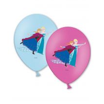 6 Ballons De Baudruche La Reine Des Neiges - Thème: Princesses - Couleur: Rose - Taille: Taille Unique