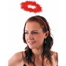 Serre-tête Auréole D'ange Rouge Adulte - Thème: Anges - Couleur: Rouge - Taille: Taille Unique