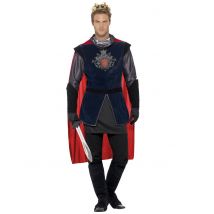 Déguisement Roi Médiéval Effet Daim Homme - Thème: Déguisements Par Lettre - Couleur: Bleu - Taille: M