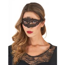 Masque Dentellé Noir Femme - Thème: Maschere Di Venezia - Couleur: Noir - Taille: Taille Unique