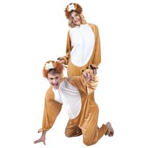 Déguisement Lion Combinaison Adulte - Thème: Déguisements Par Lettre - Couleur: Marron - Taille: M/L
