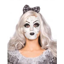 Masque Poupée De Porcelaine - Thème: Magie Et Horreur - Couleur: Blanc - Taille: Taille Unique