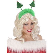 Serre-tête sapins de Noël vert avec fourrure Noël