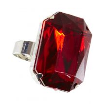 Bague Pierre Rouge Femme Halloween - Thème: Magie Et Horreur - Couleur: Rouge - Taille: Taille Unique