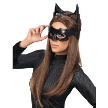 Masque Luxe Catwoman The Dark Night Rises Adulte - Thème: Super-héros - Couleur: Noir - Taille: Taille Unique
