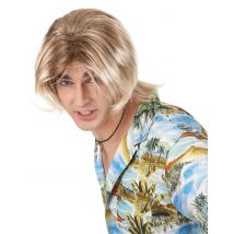 Perruque Blonde Surfeur Homme - Thème: Fête À La Plage - Couleur: Blond - Taille: Taille Unique