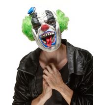 Masque Latex Clown Terrible Adulte Halloween - Thème: Magie Et Horreur - Couleur: Vert - Taille: Taille Unique