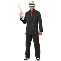 Déguisement De Gangster Pour Homme - Thème: Déguisements Par Lettre - Couleur: Noir - Taille: L