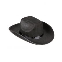 Chapeau Cowboy Noir Pour Adulte - Thème: Carnaval - Couleur: Noir - Taille: Taille Unique