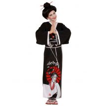 Déguisement Chinoise Noire Fille - Thème: Déguisements Par Lettre - Couleur: Noir - Taille: 11-13 ans (158 cm)
