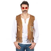 Gilet Hippie Homme - Thème: Hippies - Couleur: Coloré - Taille: M / L