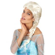 Perruque femme blonde avec tresse
