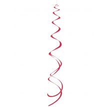 8 Suspensions Spirales Rouges - Thème: Anniversaire - Couleur: Rouge - Taille: Taille Unique