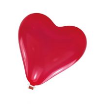 Ballon Géant Cœur Latex Rouge 61 Cm - Thème: Couleurs - Couleur: Rouge - Taille: Taille Unique