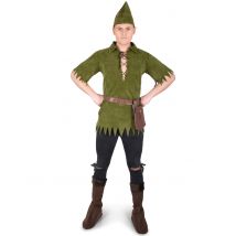 Déguisement Homme Des Bois Effet Daim Homme - Thème: Déguisements Par Lettre - Couleur: Vert - Taille: M