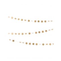 Guirlande Mini Étoiles Dorées Pailletées 2,5 M - Thème: Étoile - Couleur: Doré - Taille: Taille Unique