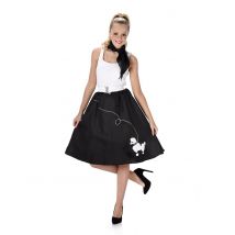 Déguisement Années 50 Noir Femme - Thème: Déguisements Par Lettre - Couleur: Noir - Taille: M