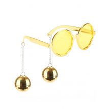 Lunettes Dorées Disco Adulte - Thème: Carnaval - Couleur: Doré - Taille: Taille Unique