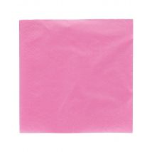 50 Serviettes En Papier Fuchsia 38 X 38 Cm - Thème: Couleurs - Couleur: Rose - Taille: Taille Unique