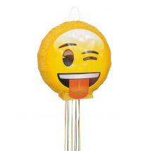 Piñata 3d Emoji 38 Cm - Jaune - Taille: Taille Unique