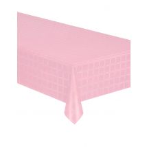 Nappe En Rouleau Papier Damassé Rose Pastel 6 M - Thème: Couleurs - Couleur: Rose - Taille: Taille Unique