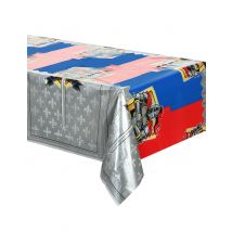 Nappe En Plastique Chevaliers 130 X 180 Cm - Thème: Médiéval - Couleur: Coloré - Taille: Taille Unique