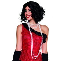 2 Colliers Perles Blanches Femme - Thème: Années 20'/30' - Couleur: Blanc - Taille: Taille Unique