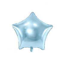 Ballon Aluminium Étoile Turquoise 45 Cm - Thème: Étoile - Couleur: Bleu - Taille: Taille Unique