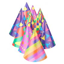 10 Chapeaux De Fête Multicolores - Thème: Carnaval - Couleur: Coloré - Taille: Taille Unique