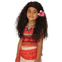 Perruque Vaiana Fille - Thème: Deguisements Disney - Couleur: Marron - Taille: Taille Unique