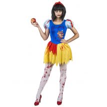 Déguisement Princesse Empoisonnée En Sang Femme - Thème: Disney Trash - Couleur: Blanc - Taille: M