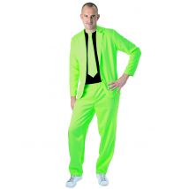Costume Fashion Vert Fluo Adulte - Thème: Fluo, Phospho Et Uv - Couleur: Vert - Taille: Taille Unique