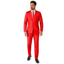 Costume Mr. Solid Rouge Homme Suitmeister - Thème: Chic Et Choc - Couleur: Rouge - Taille: L (EU 54)