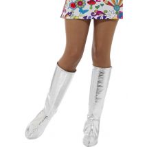 Couvre-bottes Argentées Femme - Argenté / Gris - Taille: Taille Unique