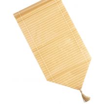 Chemin De Table Faux Bambou Aloha 28 Cm X 1,5 M - Thème: Fête À La Plage - Couleur: Marron - Taille: Taille Unique