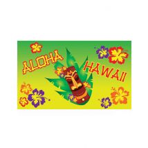 Décoration Murale Aloha En Tissu 90 X 150 Cm - Thème: Fête À La Plage - Couleur: Coloré - Taille: Taille Unique