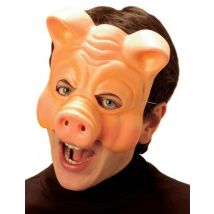 Demi-masque Cochon Adulte - Thème: Animaux Et Petites Bêtes - Couleur: Rose - Taille: Taille Unique