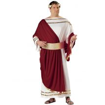 Déguisement Empereur Romain Grande Taille Homme - Thème: Antiquité - Couleur: Rouge - Taille: XXL