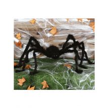 Grande Araignée Noire 150 Cm - Thème: Citrouilles Et Araignées - Couleur: Violet - Taille: Taille Unique