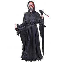 Déguisement Scream Avec Masque Sanglant Adulte - Thème: Magie Et Horreur - Couleur: Noir - Taille: M / L