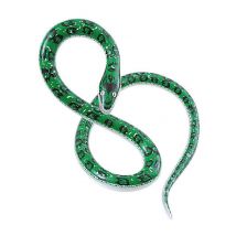 Serpent Géant Gonflable - Thème: Fête À La Plage - Couleur: Vert - Taille: Taille Unique