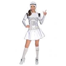 Déguisement Robe Stormtrooper Stars Wars Femme - Thème: Héros Et Super Méchants - Couleur: Blanc - Taille: Medium