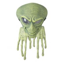 Masque Et Gants Alien Adulte - Thème: Espace - Couleur: Vert - Taille: Taille Unique